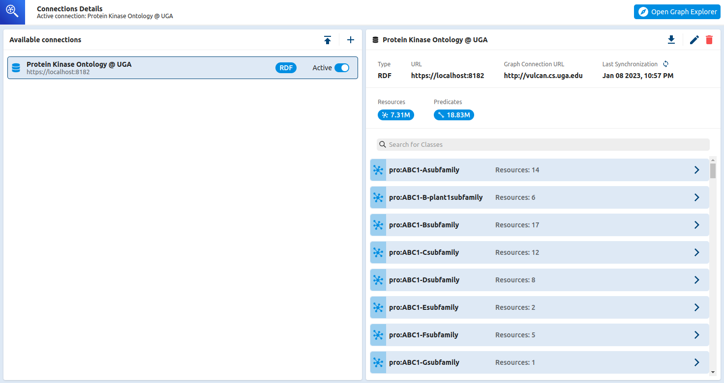 Data connections in AWS Graph Explorer